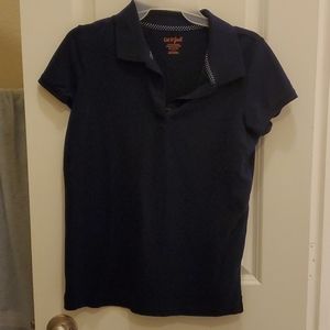Girls poli style short sleeve shirt